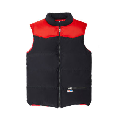 Chaleco Tosca Negro Pirineos Rojo
