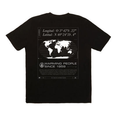 Camiseta Pedro Gómez Madrid Mapamundi Black
